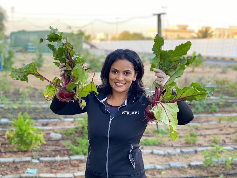 Anu Ranade is a professor at University of Sharjah and a gardening enthusiast. Courtesy Anu Ranade