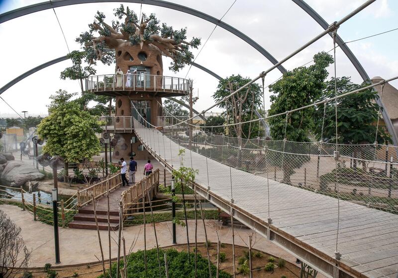 December 12, 2017.   Dubai Safari, Al Awir Road.  Media tour of the Dubai Safari.  Zoo aviary.
 Victor Besa for The National
National
Reporter:  Nick Webster