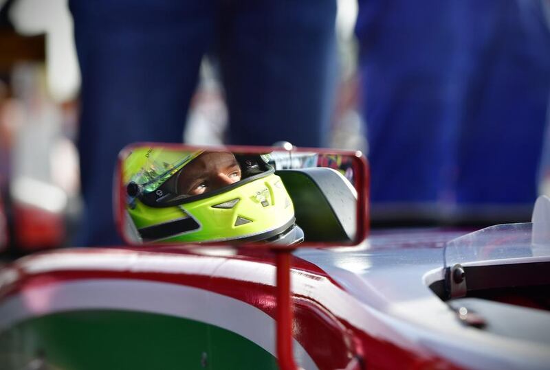 Mick Schumacher, 17 year-old and son of former Formula 1 driver Michael Schumacher, prepares for qualifying with his Formula 4 racing car in the ADAC GT Masters at Nuerburgring on August 6, 2016 in Nuerburg, Germany. Alexander Koerner / Bongarts / Getty Images