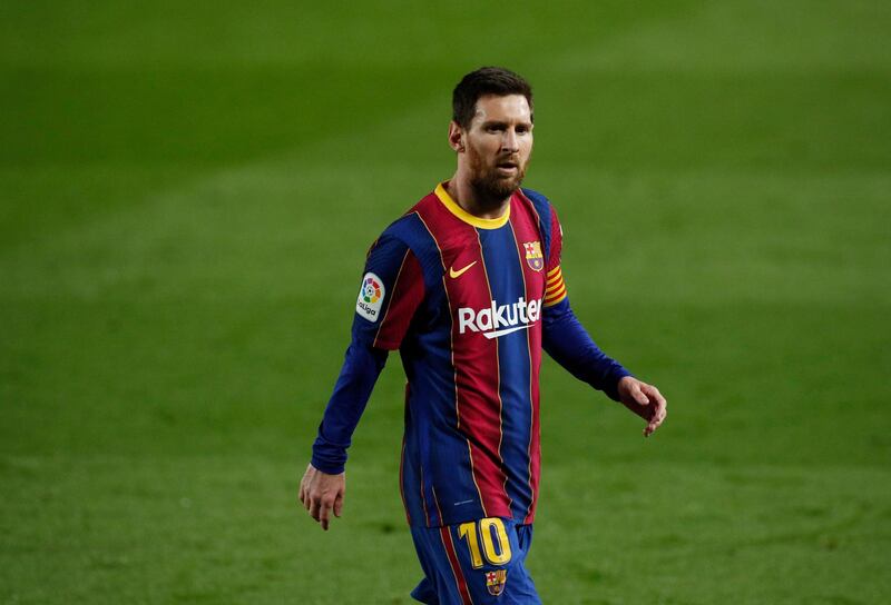 Barcelona's Lionel Messi in action. Reuters