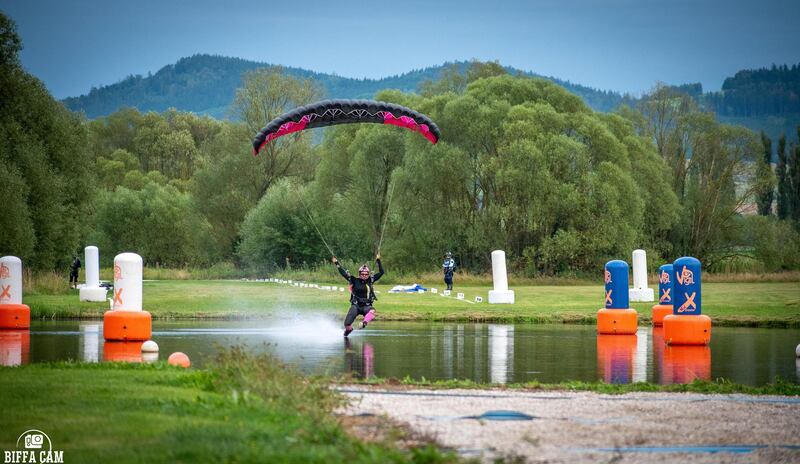 The skydiver says she loves the idea that human beings have made themselves fly