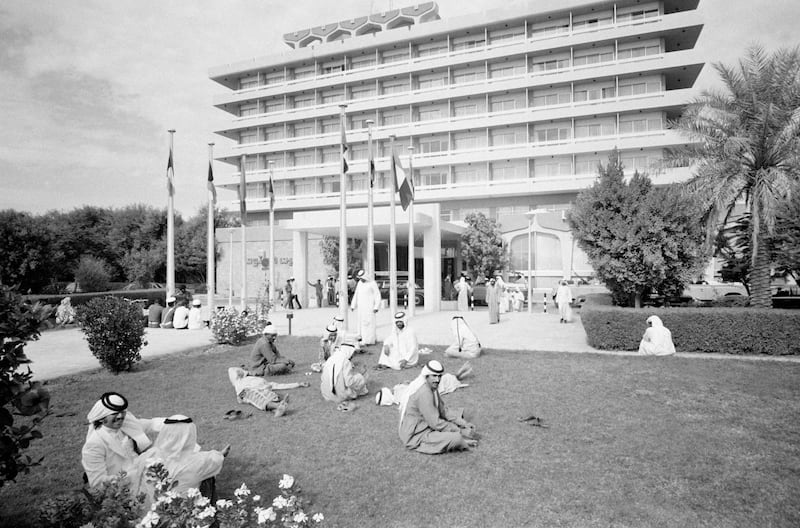 Hilton Al Ain pictured here in 1978 is now called Radisson Blu Hotel & Resort, Al Ain. Getty