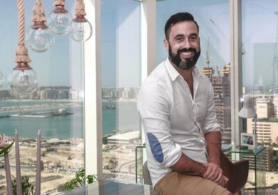 Dubai, United Arab Emirates, August 24, 2019.  - Victim of fraud, Ben Brooks at his Dubai Marina residence.
Victor Besa/The National
Section:  NA
Reporter:  Kelly Clarke