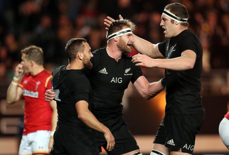 Brodie Retallick, right, says the All Blacks have ironed out the kinks ahead of their Test against the Wallabies. Michael Bradley / AFP