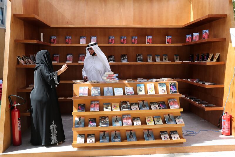 The festival features Emirati and regional booksellers.