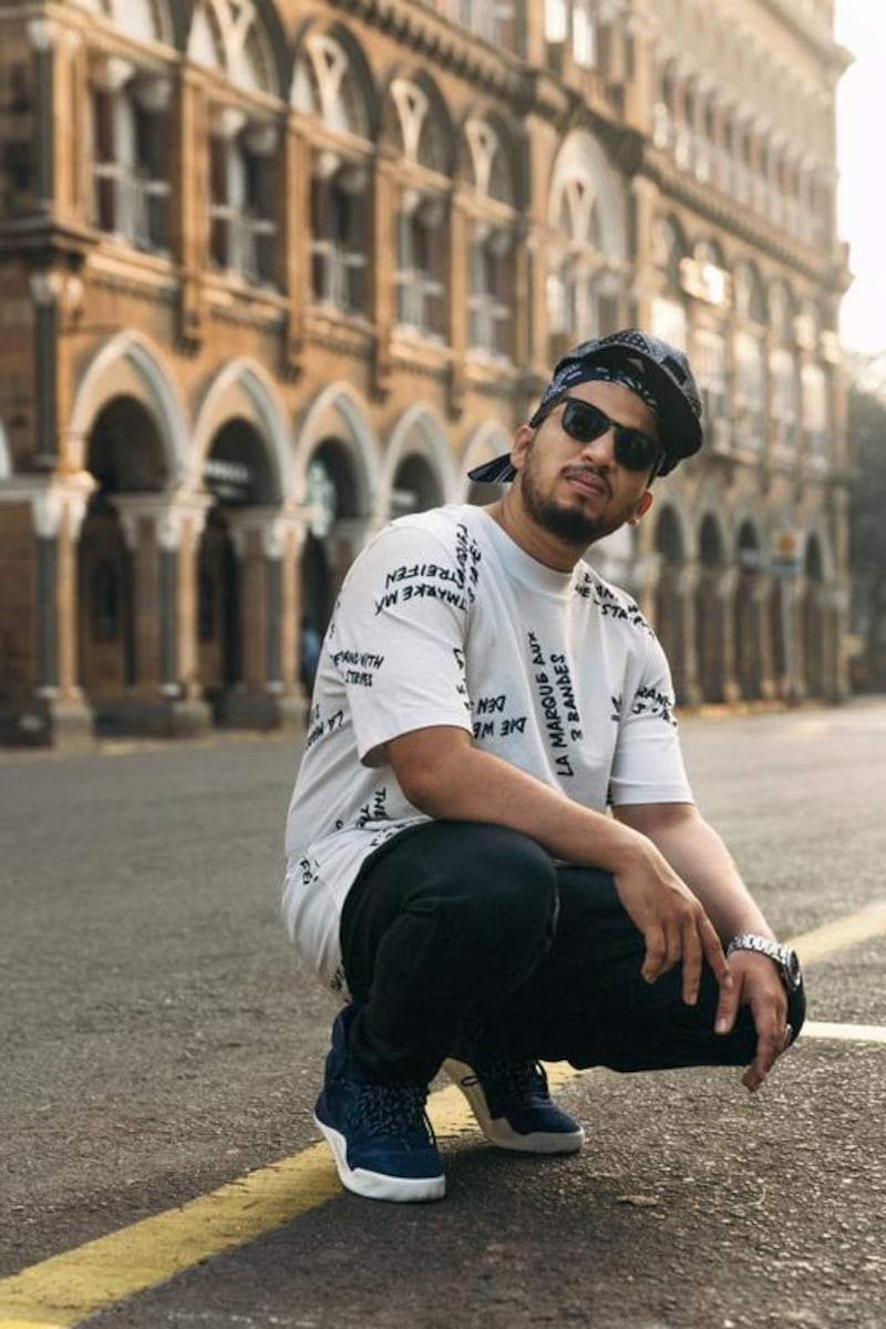 The rap stars from the Mumbai gully who are shining a light into the darker corners of Indian urban life include Naezy (Naved Shaikh). Courtesy Naezy