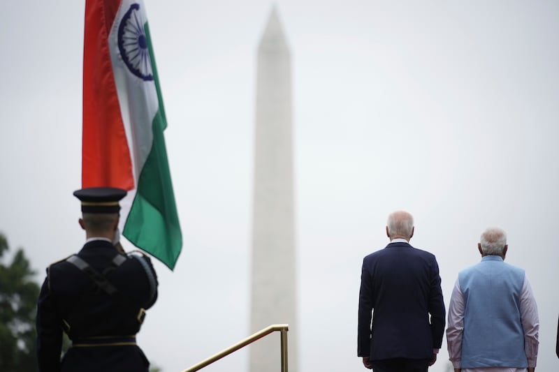 Mr Modi has said ties between the countries are 'one of the defining relationships of the 21st century'. AP
