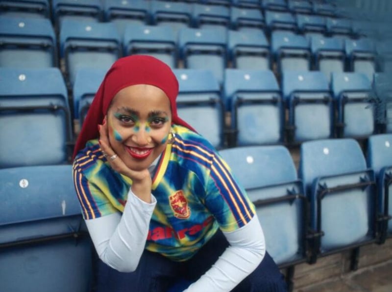 Salwa Rahman in the new Adidas campaign. Courtesy Adidas