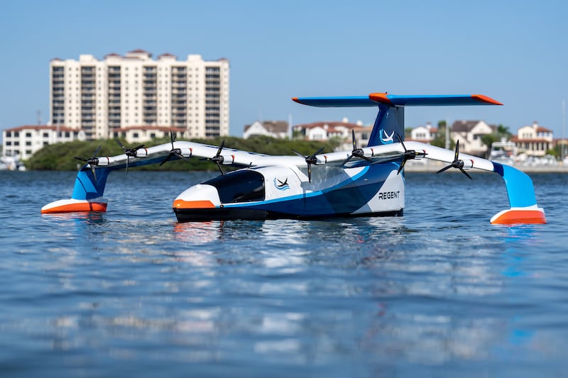 Regent demonstrated its float, foil and fly technology in testing on a quarter-scale model