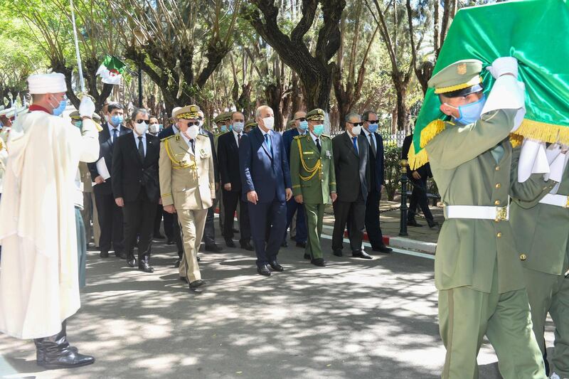 The ceremony took place on the 58th anniversary of Algeria's independence from France, in the capital Algiers. AFP