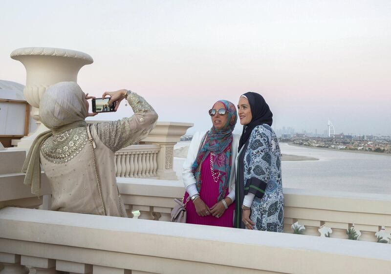 DUBAI, UNITED ARAB EMIRATES -Visitors at the second day of Dubai Modest Fashion Show at Emerald Palace Kempinski, Dubai.  Leslie Pableo for The National for Hafsa Lodi's story