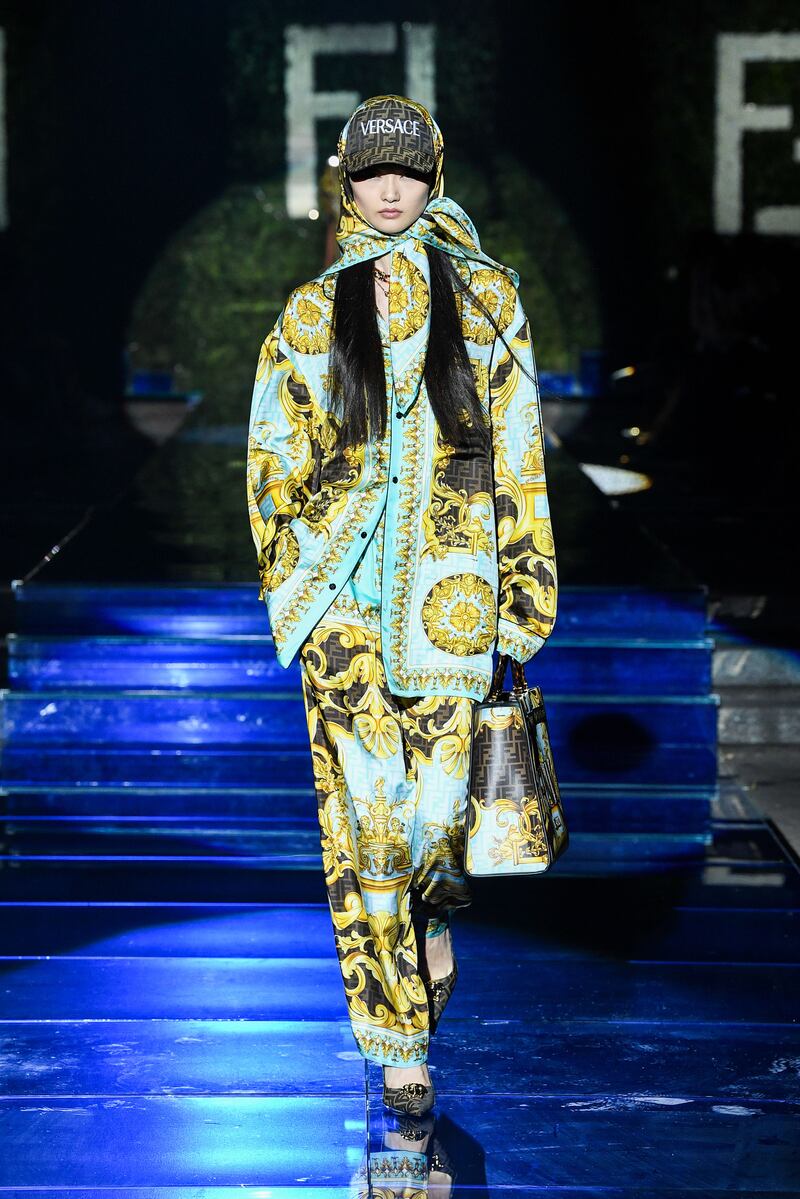 A look from the Fendi by Versace collection