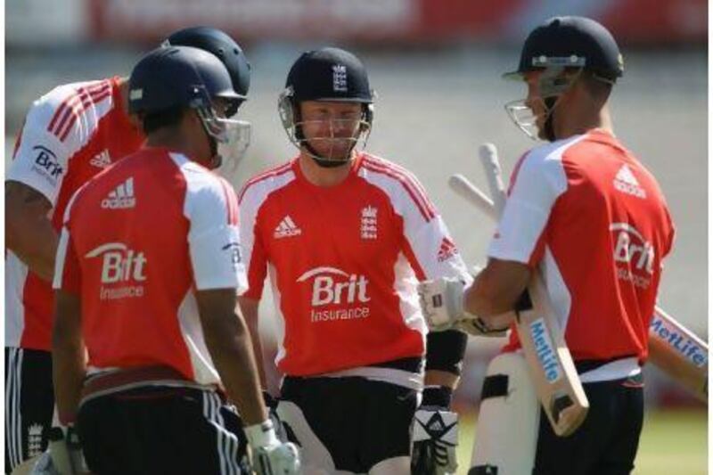 Ian Bell, centre, will be back in the England limited-overs side after the batsman was overlooked for the one-off Twenty20 game.