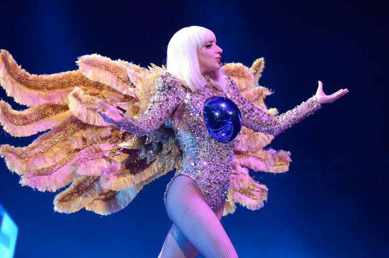 PITTSBURGH, PA - MAY 08:  (Exclusive Coverage) Lady Gaga performs onstage during her "artRave: The Artpop Ball" at Consol Energy Center on May 8, 2014 in Pittsburgh City.  (Photo by Kevin Mazur/WireImage)
