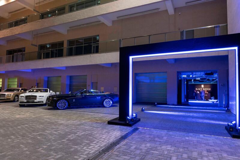 Night-time at the entrance hall. Courtesy Abu Dhabi Motors