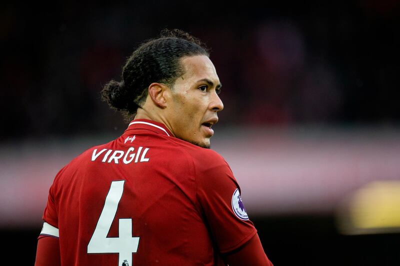 epa07426761 Liverpool's Virgil van Dijk reacts during the English Premier League soccer match between Liverpool and Burley held at the Anfield in Liverpool, Britain, 10 March 2019.  EPA/PETER POWELL EDITORIAL USE ONLY. No use with unauthorized audio, video, data, fixture lists, club/league logos or 'live' services. Online in-match use limited to 120 images, no video emulation. No use in betting, games or single club/league/player publications