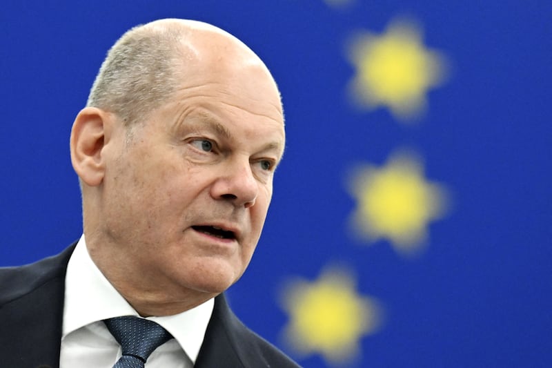 German Chancellor Olaf Scholz says Europe needs to consider the implications as China moves closer to Russia. AFP