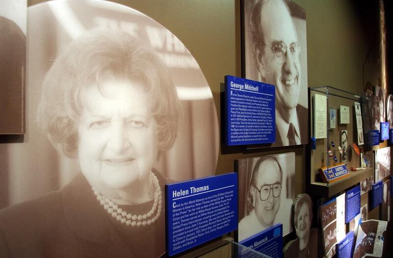 A display at the museum highlighting Arab Americans in Washington. 