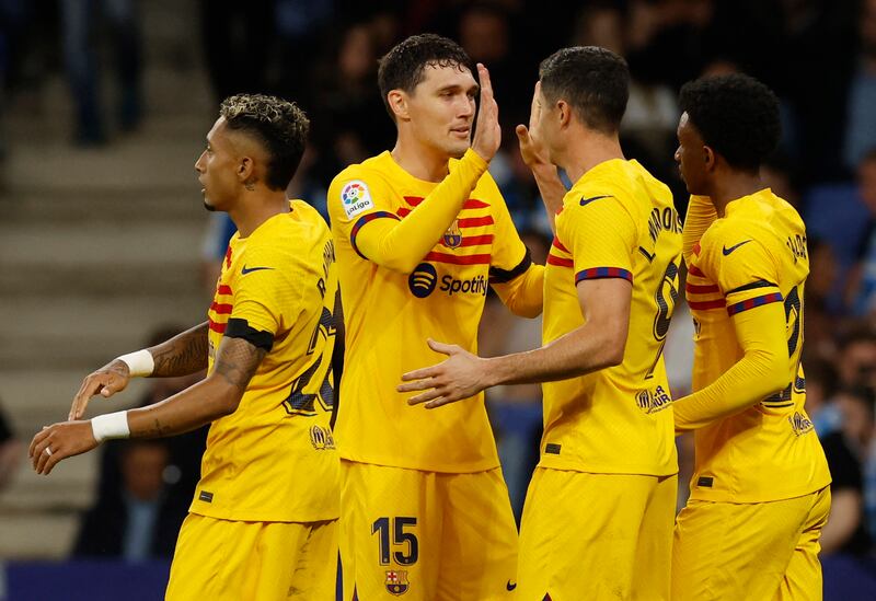 Andreas Christensen – 8. Super signing and his partnership with Balde on the left of the defence has been a major reason in Barcelona having by far the best defence in La Liga. Left the pitch limping. Reuters
