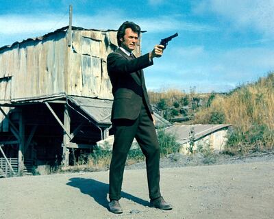American actor Clint Eastwood as Inspector Harry Callahan of the San Francisco Police Department in the film 'Dirty Harry', 1971. (Photo by Silver Screen Collection/Getty Images)