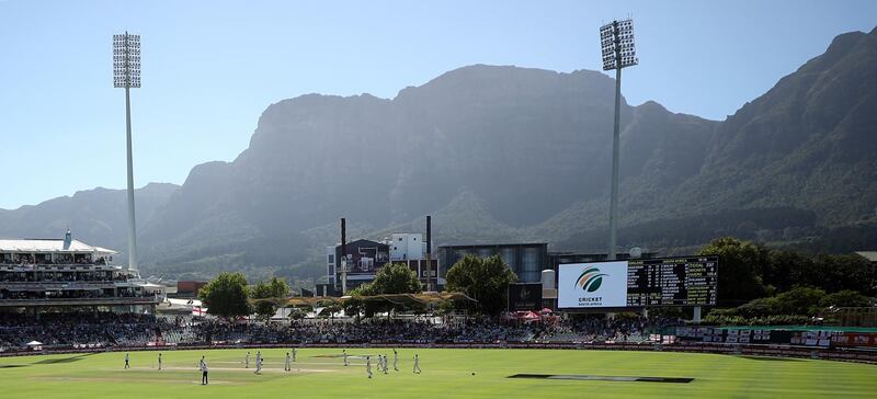 Action during the final day's play in the second Test between South Africa and England at Newlands stadium in Cape Town, on Tuesday, January 7. England won the match by 189 runs. Reuters