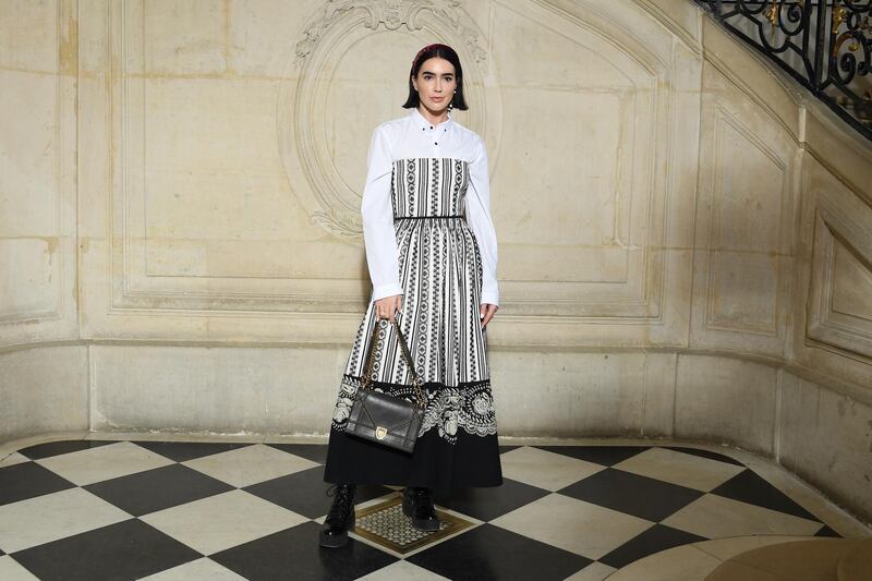 Brittany Xavier attends the Christian Dior show in Paris (Photo by Pascal Le Segretain/Getty Images)