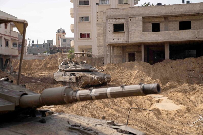 Israeli military vehicles. Reuters