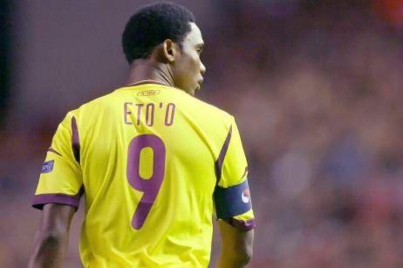 The Cameroon striker Samuel Eto'o is reported to earn €20 million a year at the Dagestan club. AP Images