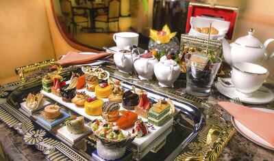 Indulge in The Dessert in the Desert afternoon tea at Shangri-La Hotel in Abu Dhabi. Shangri-La Hotel