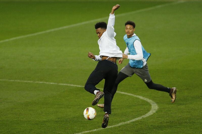 Liverpool’s Daniel Sturridge during training. Action Images via Reuters / Lee Smith