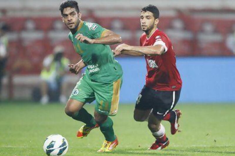 Al Shabab, in green, have enjoyed a good Pro League season so far. Mike Young / The National