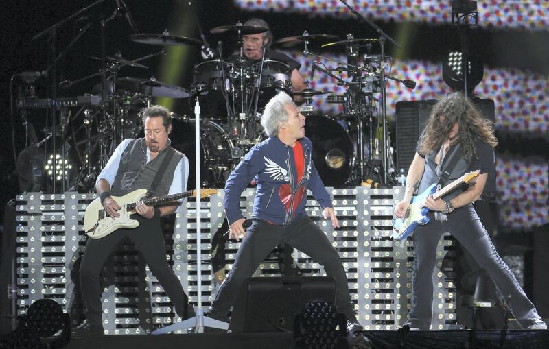 SYDNEY, AUSTRALIA - DECEMBER 08:  Bon Jovi performs at ANZ Stadium on December 8, 2018 in Sydney, Australia.  (Photo by Don Arnold/WireImage)