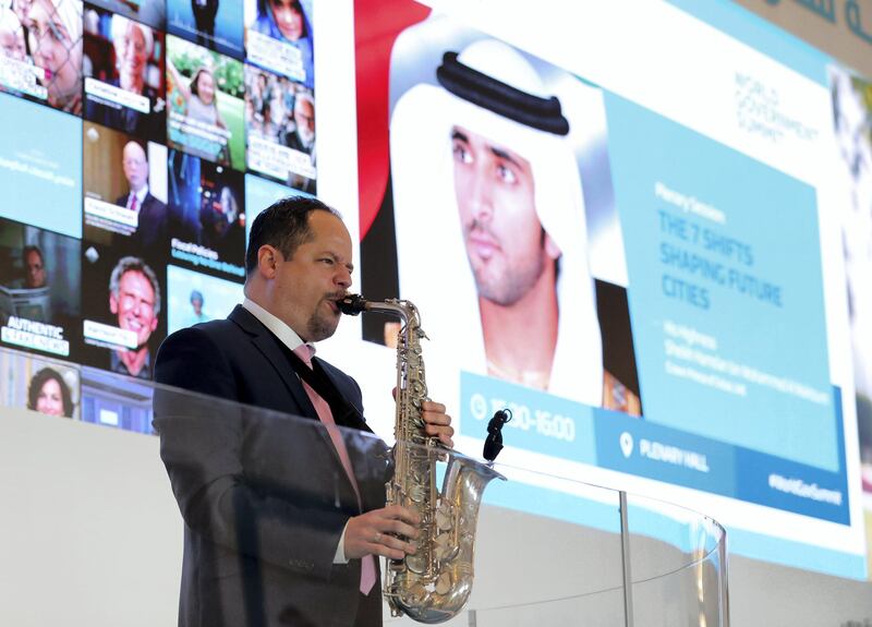 Dubai, United Arab Emirates - February 11, 2019: Day 2 at the World Government Summit. Monday the 11th of February 2019 at Madinat, Dubai. Chris Whiteoak / The National