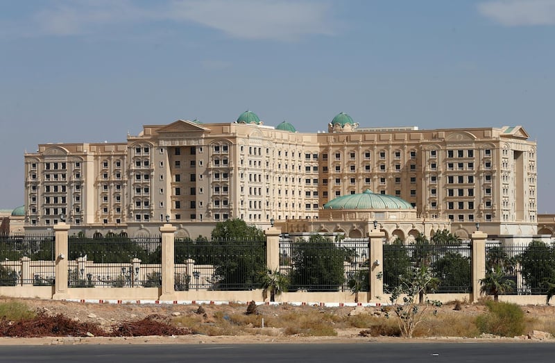 FILE PHOTO: A view shows the Ritz-Carlton hotel in the diplomatic quarter of Riyadh, Saudi Arabia November 5, 2017. REUTERS/Faisal Al Nasser/File Photo