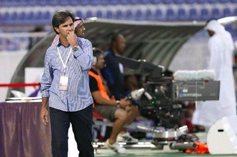 Caio Junior, the Al Jazira coach, believes whoever wins the match with Al Shabab will close in on leaders Al Ain. Mike Young / The National