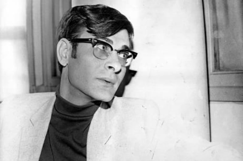 Undated archive picture of the Palestinian poet Mahmoud Darwish. Courtesy The Arab Centre for InformationREF rv15AU-Darwish 15/08/08 