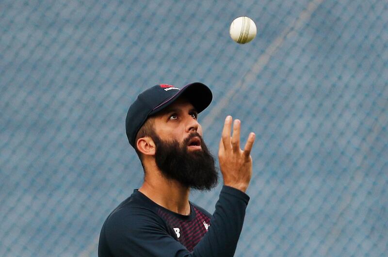 Moeen Ali during training. Reuters