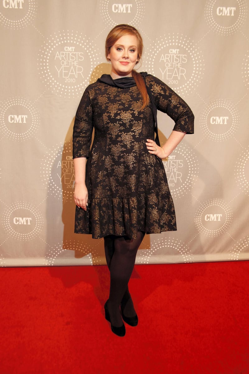 FRANKLIN, TN - NOVEMBER 30: Adele attends CMT Artists of the Year at Liberty Hall on November 30, 2010 in Franklin, Tennessee. (Photo by Ed Rode/Getty Images)