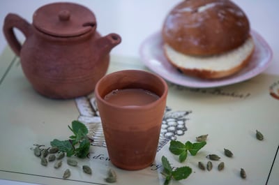 Buttery buns dipped in chai is a popular practice in Indian teahouses. Ruel Pableo for The National