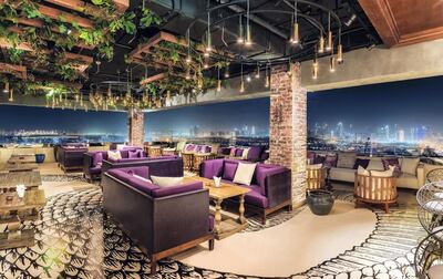 Terrace at Eve Penthouse and Lounge in Dubai. Courtesy Eve Penthouse and Lounge