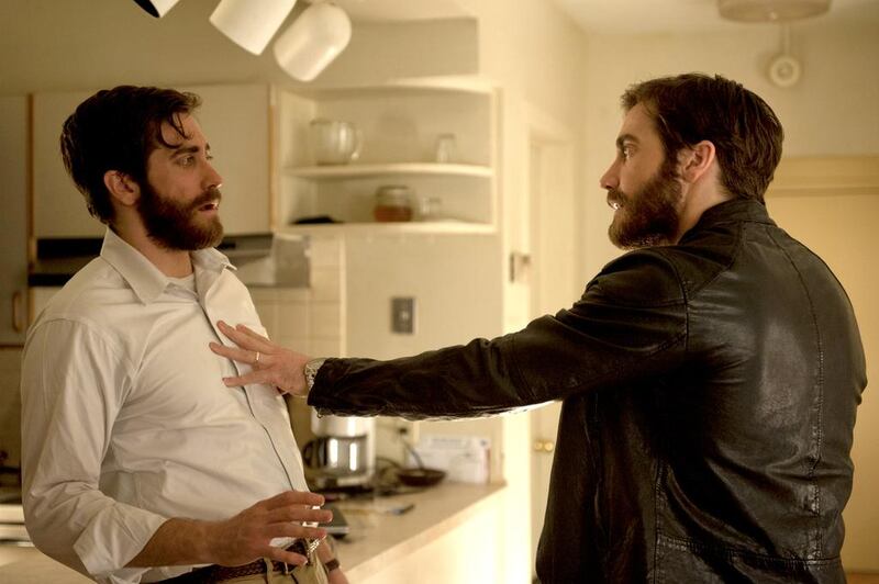 Jake Gyllenhaal and Jake Gyllenhaal in Enemy. Courtesy Rhombus Media