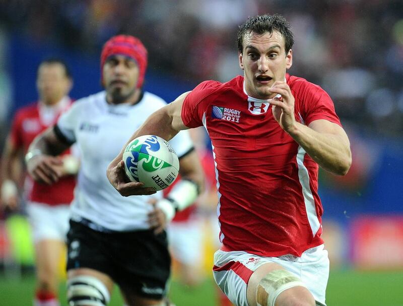 Sam Warburton with Wales at the 2011 Rugby World Cup. Philippe Lopez / AFP