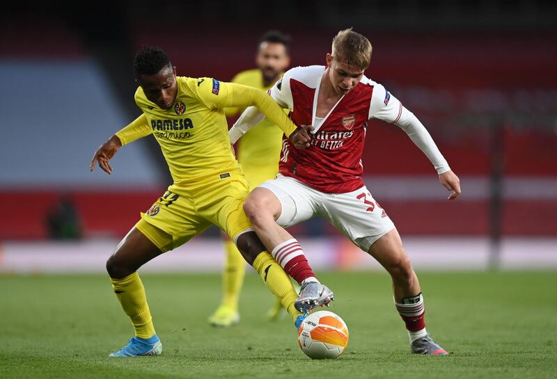 Samuel Chukwueze 7 - Warned Arsenal early on with a curling effort saved by Leno. The Nigerian winger was one of Villarreal’s brightest sparks before being stretchered off with an injury. Getty Images