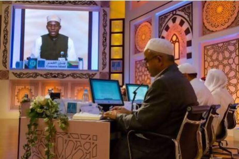 The annual Dubai International Holy Quran Award attracts entrants from all over the world who put their recall of the Holy Book to the test before the judges’ panel.  Duncan Chard for the National