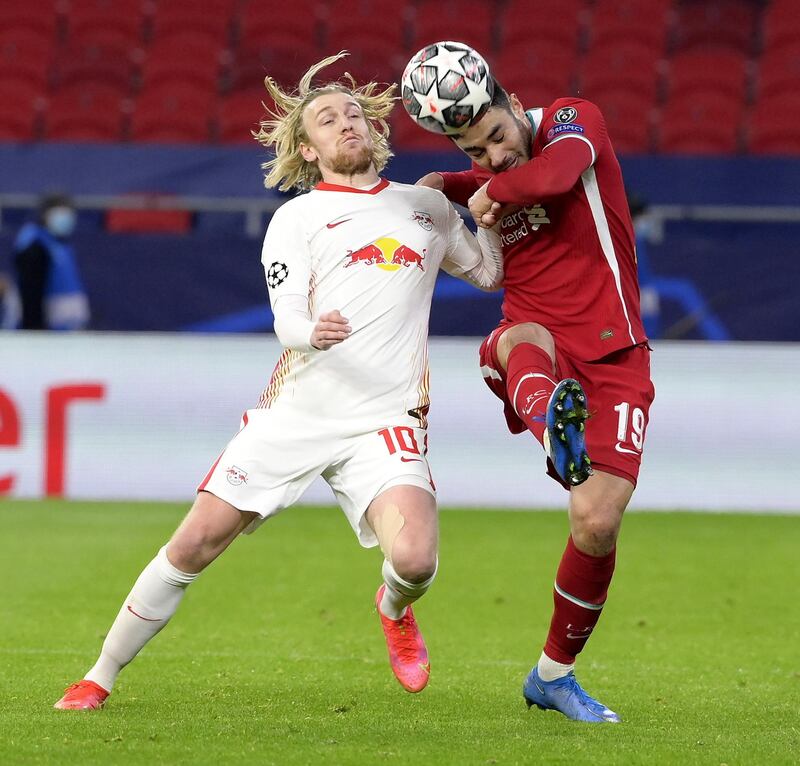 Emil Forsberg 4 - The Swede screwed a shot wide before half-time and kept running but his team needed more than good movement. Replaced by Kluivert on the hour and Leipzig were immediately more dynamic. EPA