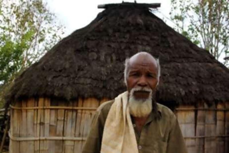 Florindo Mesquita Lorego, an Timorese village chief, dispenses traditional justice.