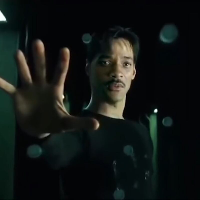 A still from the fan-made video imagining of Will Smith as Neo in 'The Matrix'. Instagram / Will Smith 