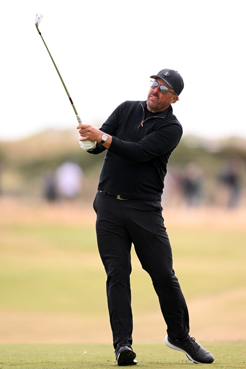 Phil Mickelson at St Andrews, Scotland. Getty