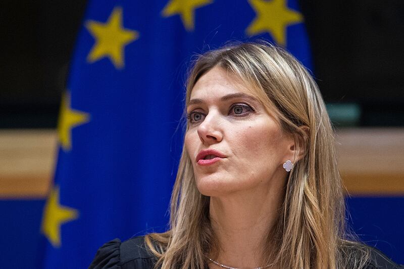 Greek politician Eva Kaili has been stripped of her role as vice president of the European Parliament. AFP