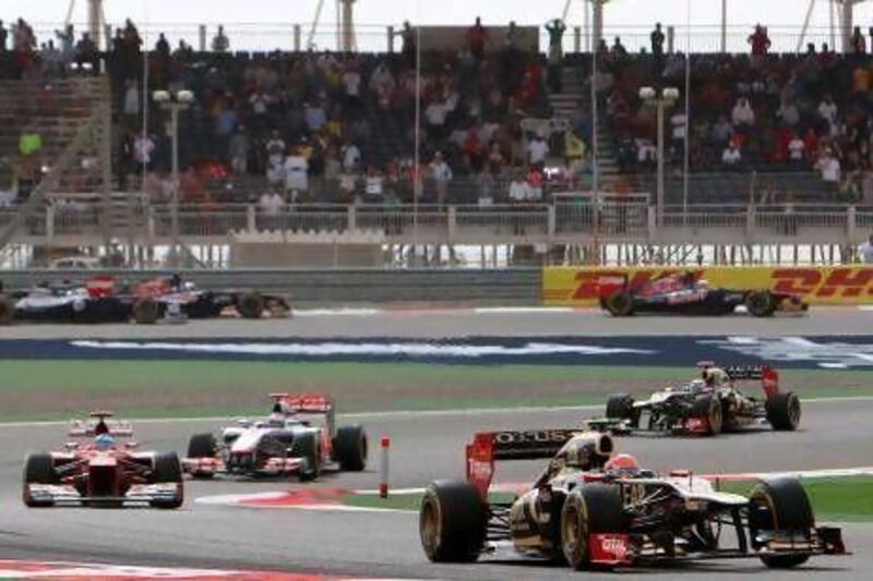 The stands were far from full but those in attendance appreciated the show the teams put on at the Bahrain Grand Prix.